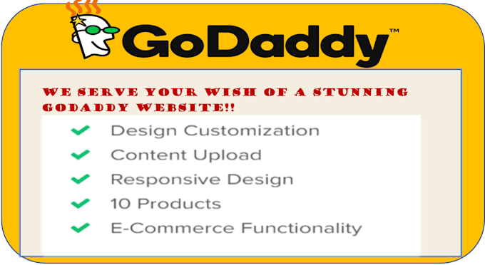 design an elegant godaddy website with godaddy builder