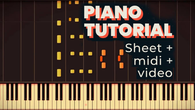 Hire a freelancer to transcribe anything into piano midi tutorial and sheet music