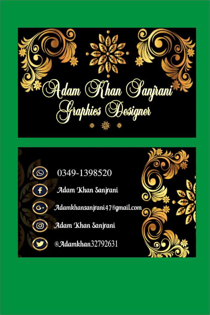 create beautiful  business and v cards
