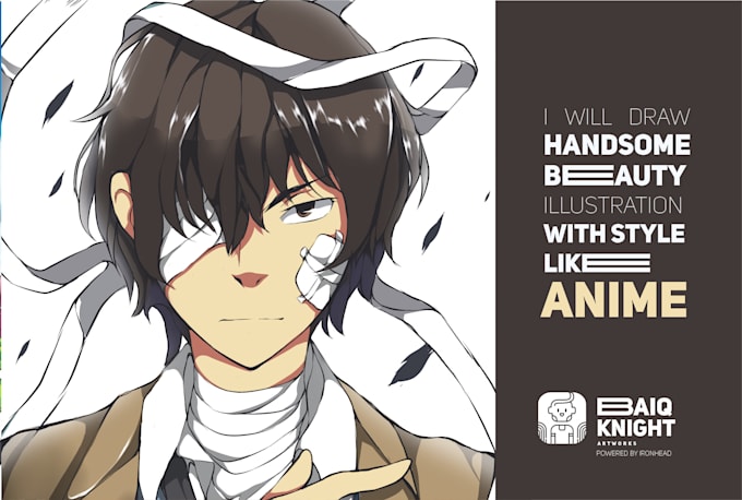 draw handsome and beauty illustrations with style like anime