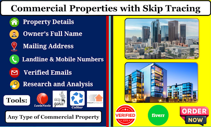 do real estate skip tracing and commercial property research