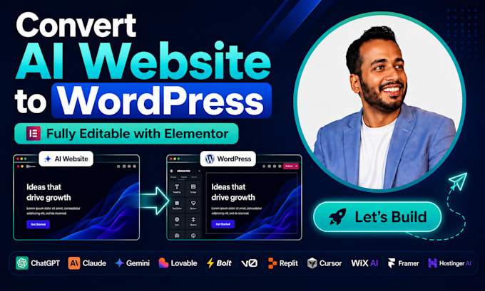 convert your ai website into a professional wordpress website
