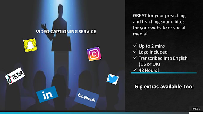 translate and add captions your church video up to 2mins