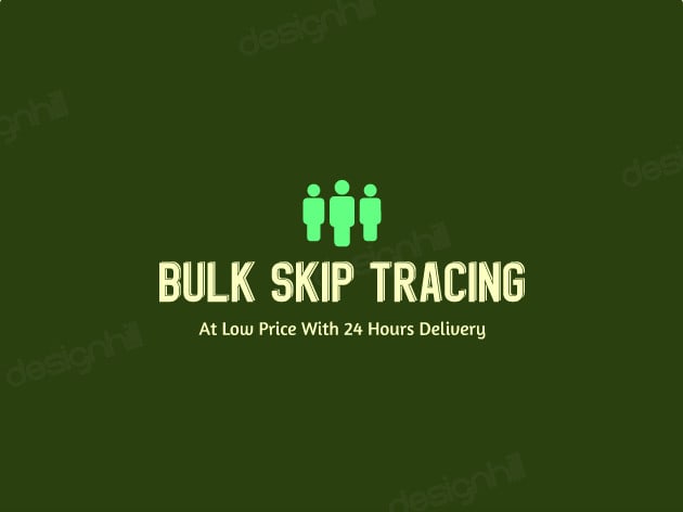 I will do real estate skip tracing in bulk