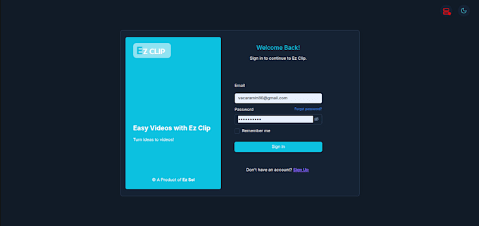 create frontend for a saas application