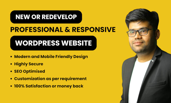 create an attractive and professional wordpress website