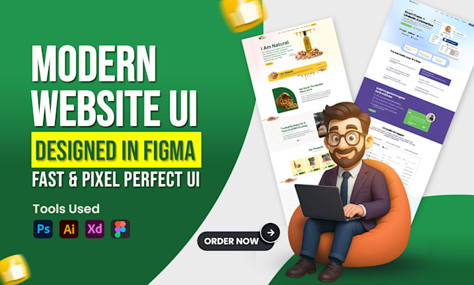design saas and startup website UI UX in figma
