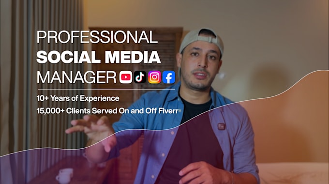 be your social media marketing manager and content creator