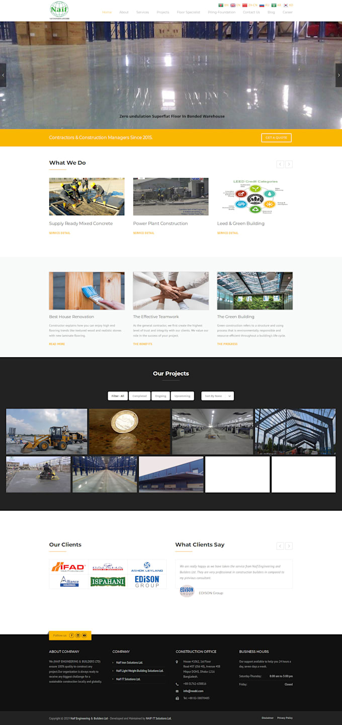 host and configure your php website in hosting panel