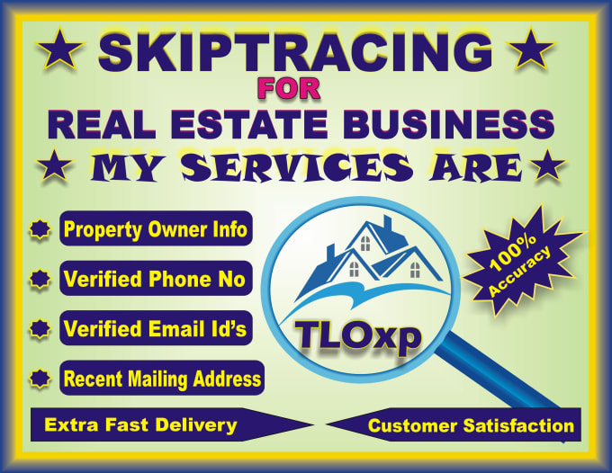 provide best skip tracing for real estate business