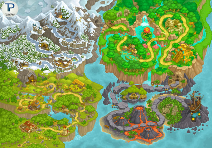 Design your game maps by Techpro1222 | Fiverr