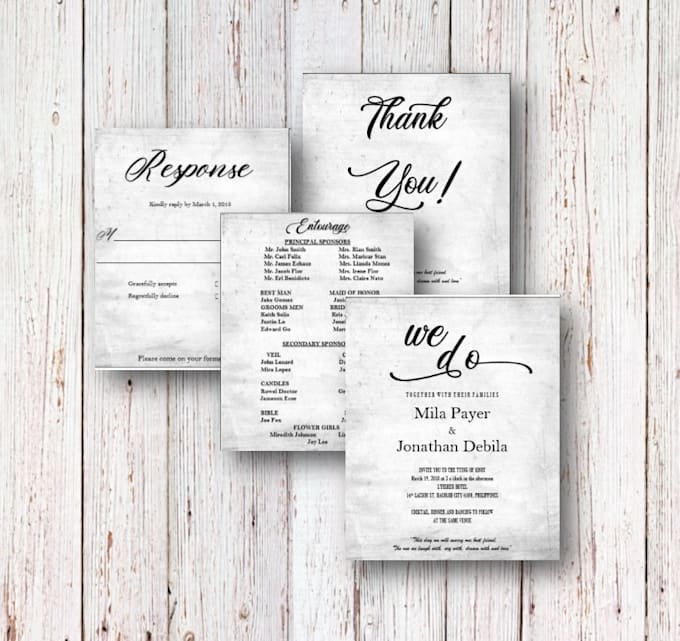 Design A Wedding Invitation Layout By Justshamm