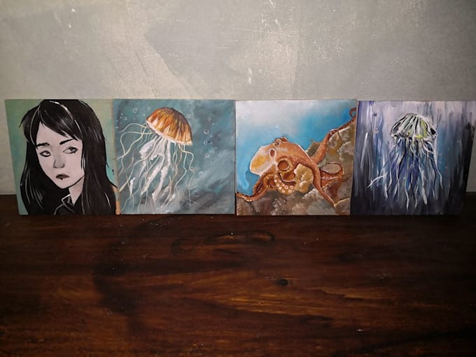 Paint A Mini Painting For You Cheap Tiny Ideal Gift By Yeddyy