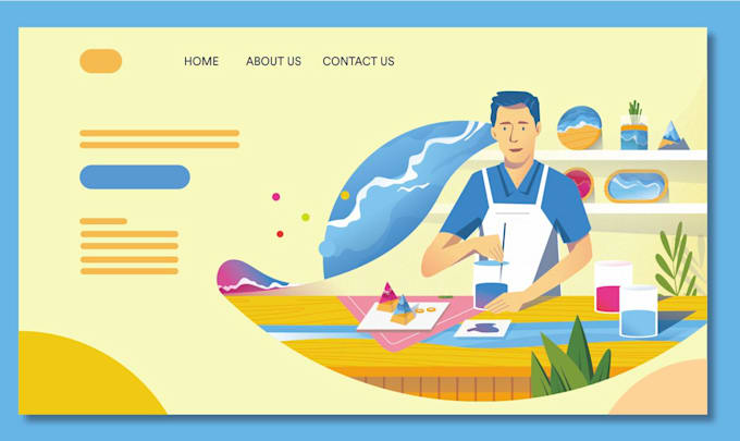 create beautiful illustration for your website