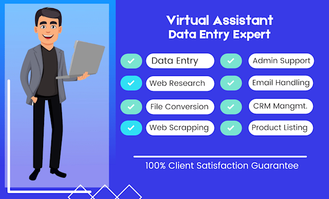 be your virtual assistant for manual web research and data collection