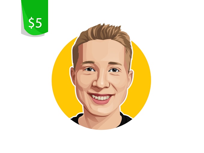 draw illustrated headshot avatar from a photo
