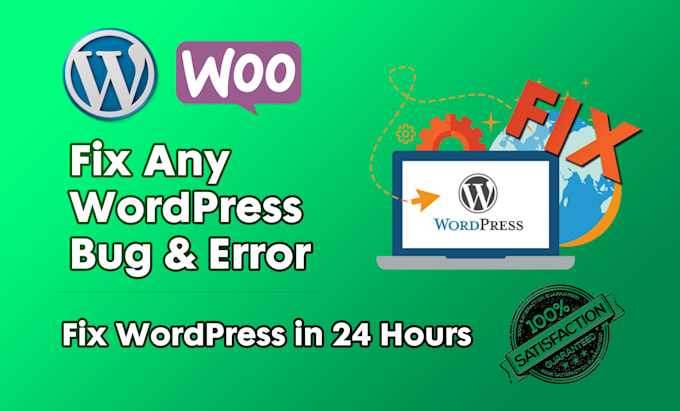fix wordpress website, fix wordpress error and wordpress bug fix within 24 hours
