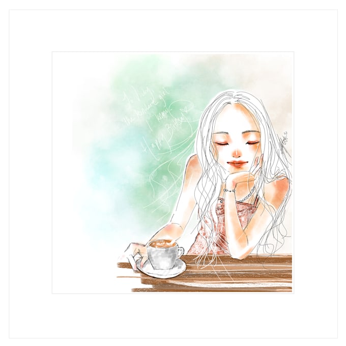 draw professional fashion illustrations and portrait
