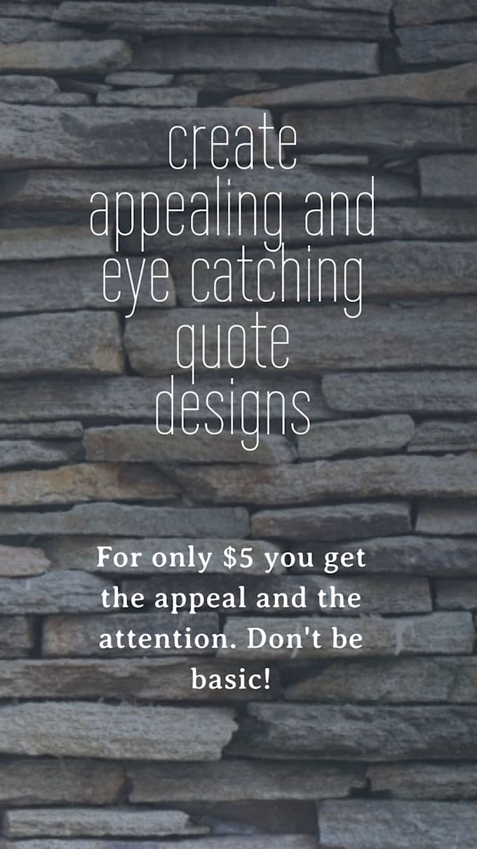 Create appealing and eye catching quotes design by Ianluzuriaga Fiverr