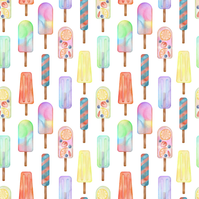 create a digital watercolor style pattern