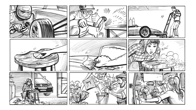 create freestyle sketches storyboard your story