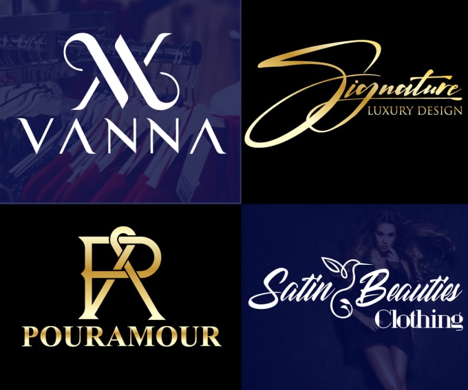 Create Fashion Luxury Clothing Signature Monogram Brand Logo