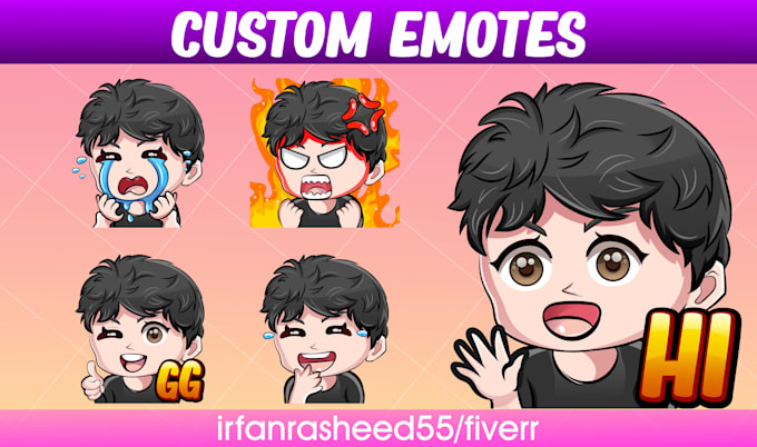 design custom twitch emotes and sub badges