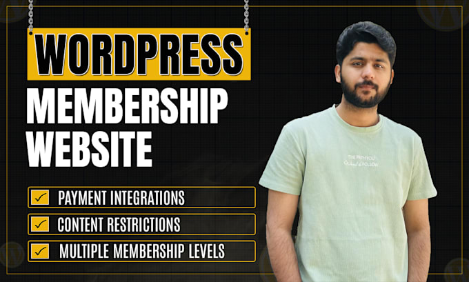 develop wordpress membership website, lms website