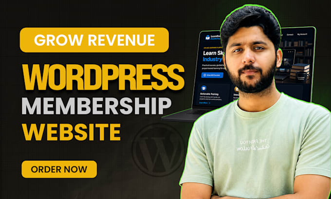develop wordpress membership website, lms website