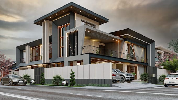 create photorealistic exterior 3d rendered views