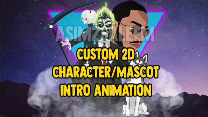 Create custom 2d character or mascot intro outro animation by ...
