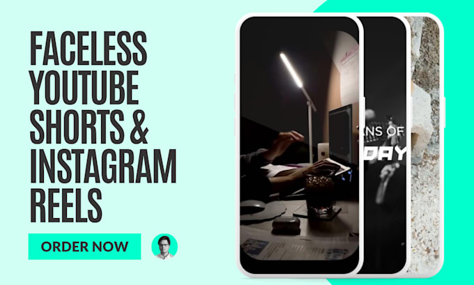 create faceless or talking head youtube shorts video and instagram reels