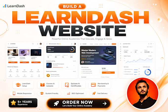 develop your elearning wordpress website with learndash lms