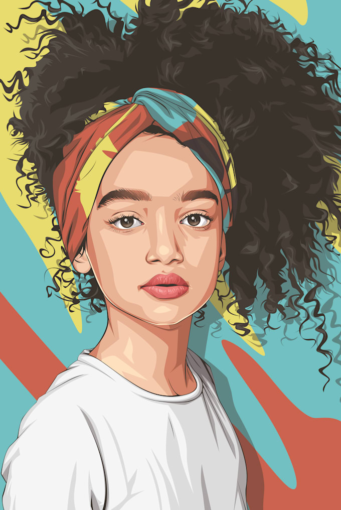 create your picture into vector portrait
