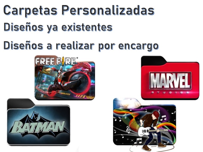 diseñador de iconos y carpetas personalizadas