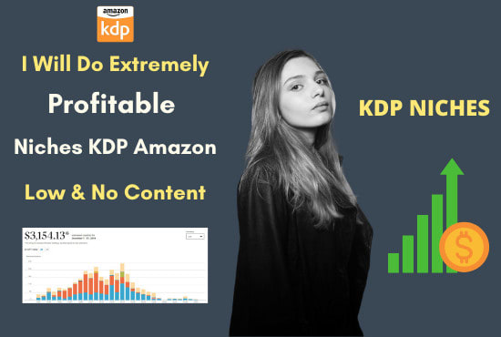 I will do extremely profitable niches KDP amazon low or no content