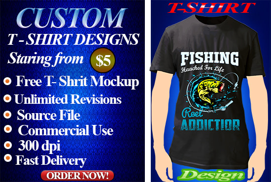 Create unique and eye catching t shirt designs by Sarmin_123 | Fiverr