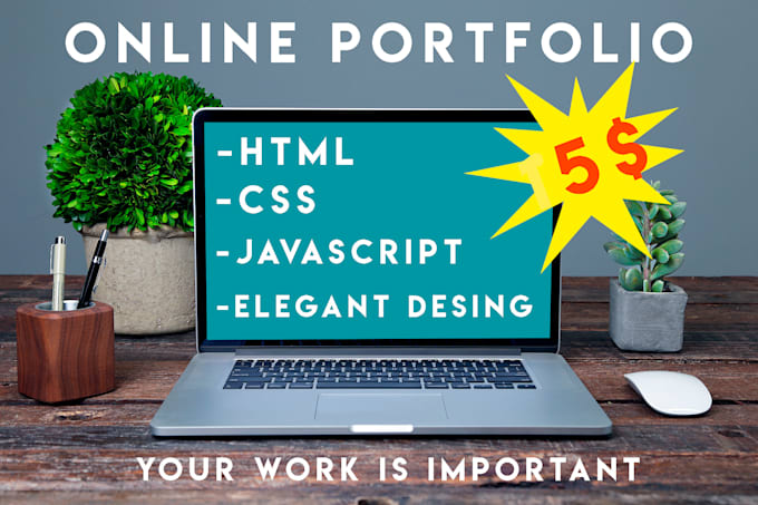 Develop this portfolio with html, css, javascript for you by Fran_ale ...