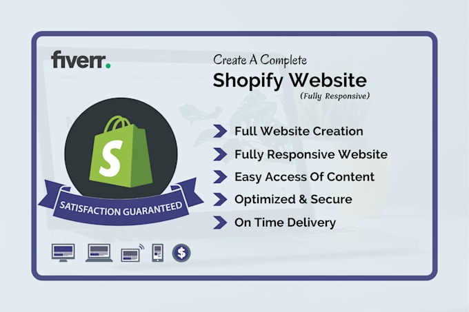 design and set up a shopify website store for you
