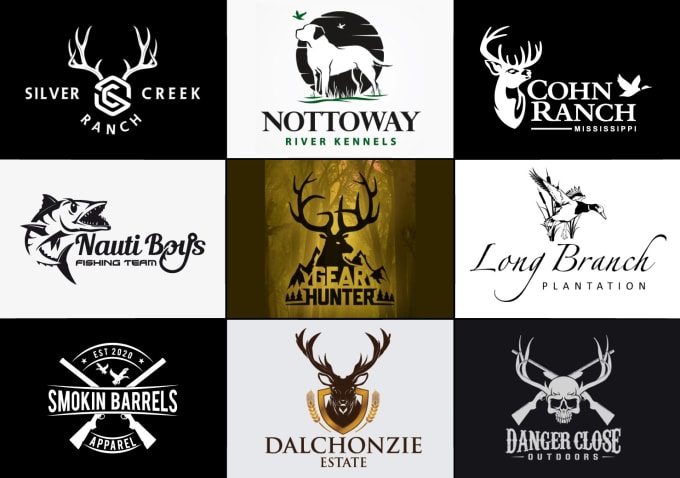 Design unique outdoor fishing and hunting logo by Jk_creative_art | Fiverr