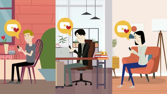 create a 2d animation explainer video
