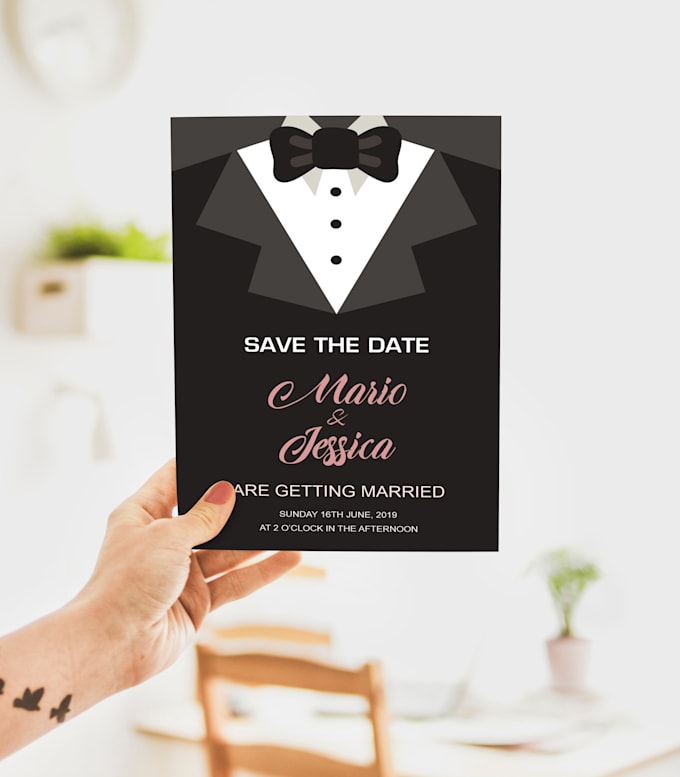 create professional save the date designs for your big day