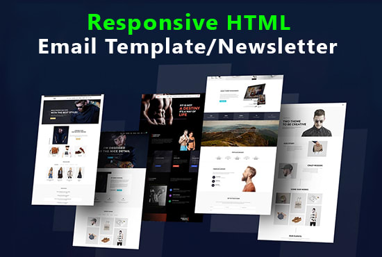 Create professional html email template and email newsletter by ...