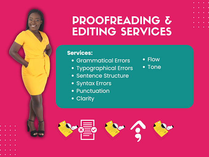 professionally proofread and edit your documents