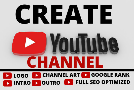 create a full professionally youtube channel with banner