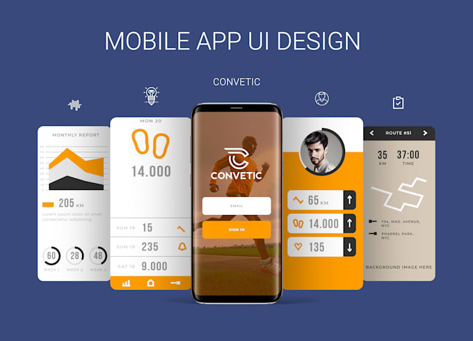 Design ui, ux mobile apps and website by Convetic | Fiverr