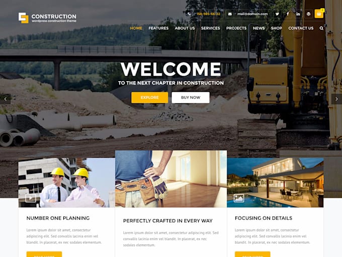 create a unique responsive website in wordpress
