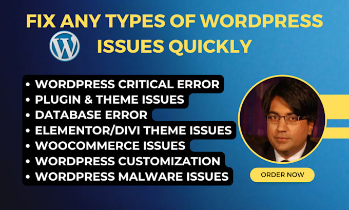 fix any wordpress issues in 24 hours