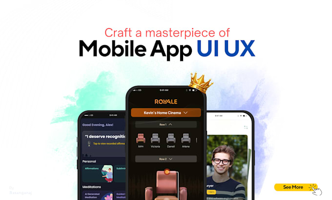 design mobile app UI UX for startup mvp in figma