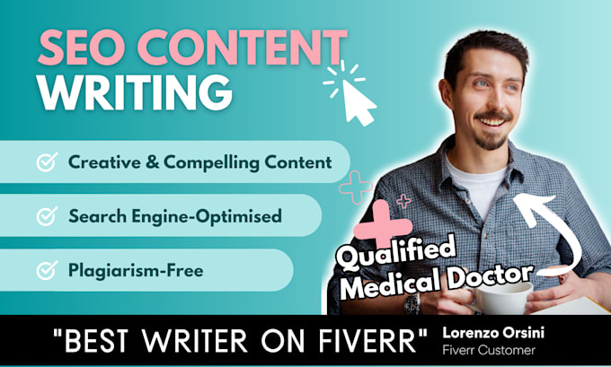 write well researched SEO articles, blog posts, and content
